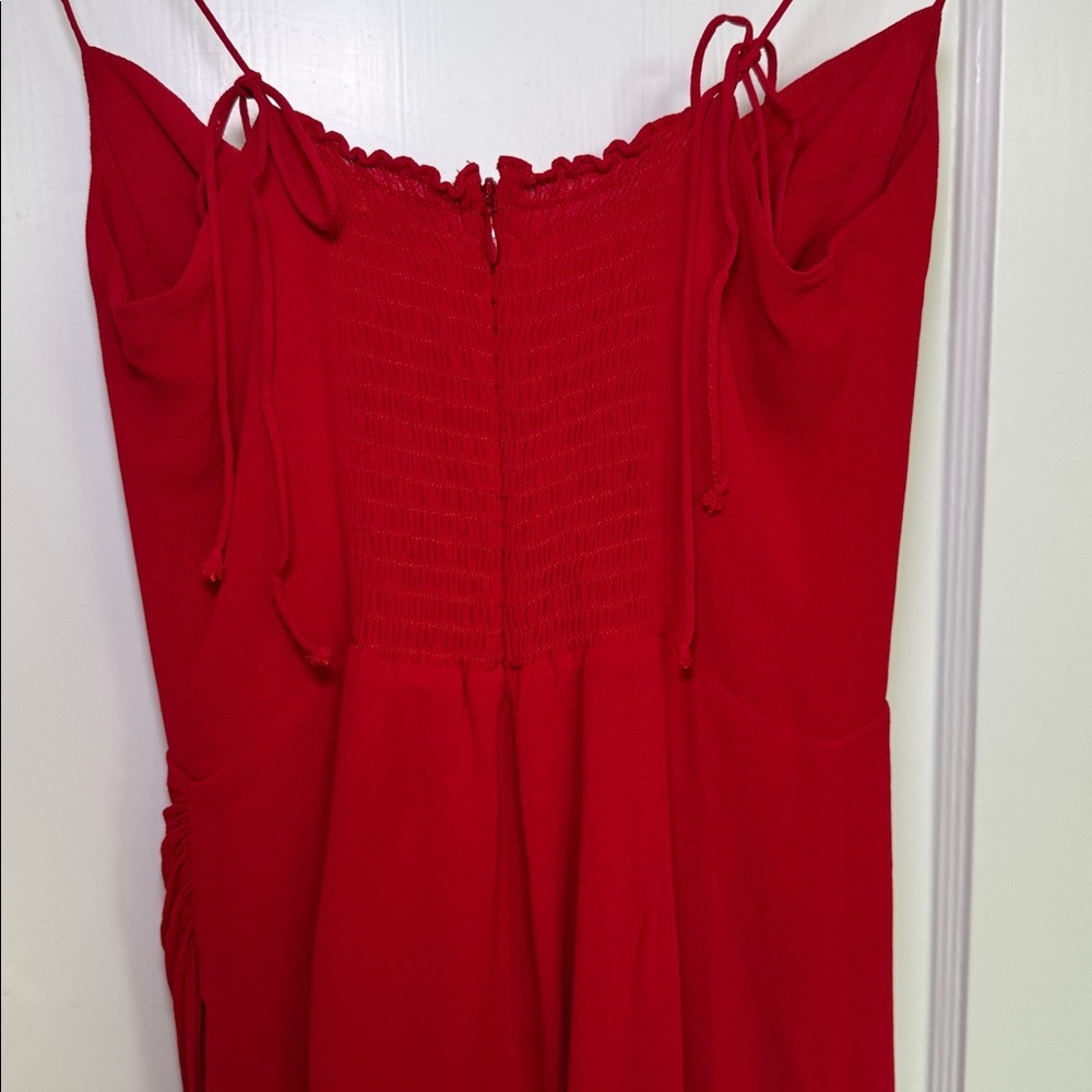 Reformation Kourtney Dress Size 4 Cherry Christmas - Picture 11 of 13